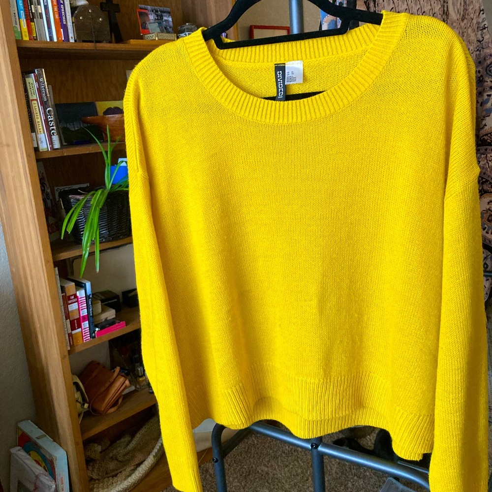 Yellow sweater cropped?